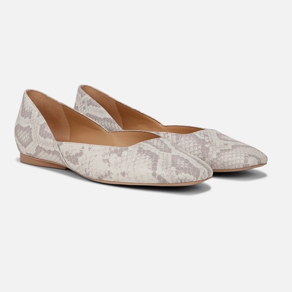 Naturalizer Cody Flat White Snake Pattern Leather - Picture 9 of 14